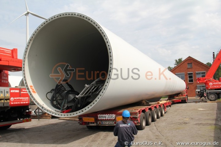 Windkraftanlage Sondertransport Russland Kasachstan