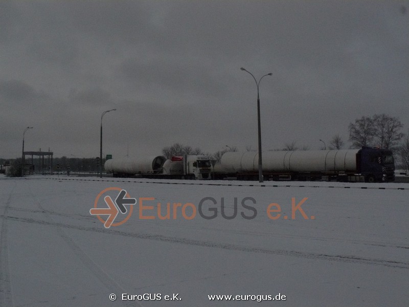 Heavy and oversized transport of a wind turbine Vesta Heavy and oversized transport of a wind turbine Vesta Belarus