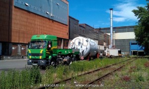 Oversized transports of silos with a special transport