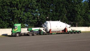Oversized transports of silos
